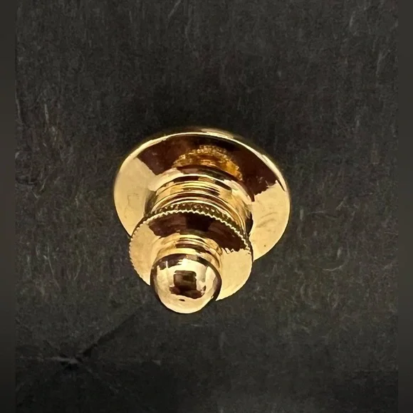 Vintage like new AVON #1 manicurist gold tone pin with rhinestones & box! Rare! - Picture 5 of 6